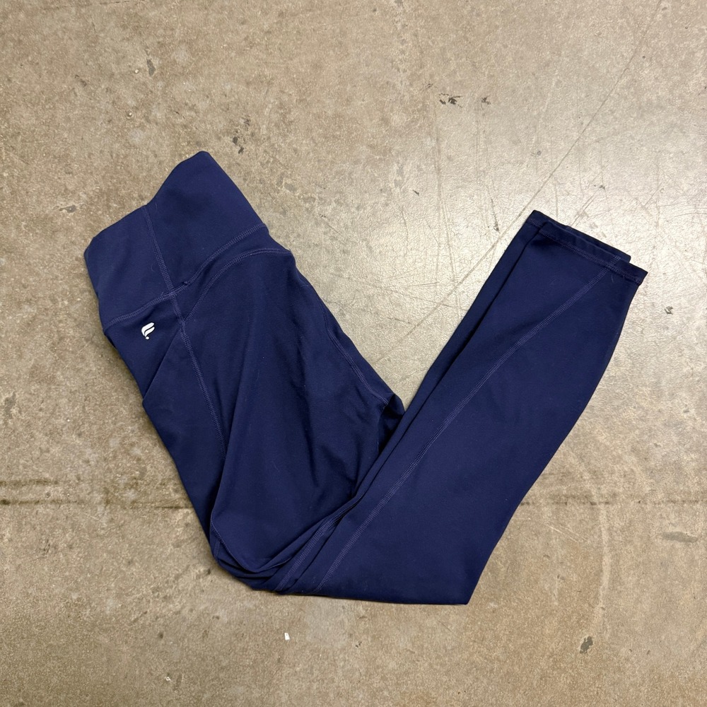 Fabletics PureLuxe Navy Blue High Waisted Pocket Leggings‎ Women Size Small